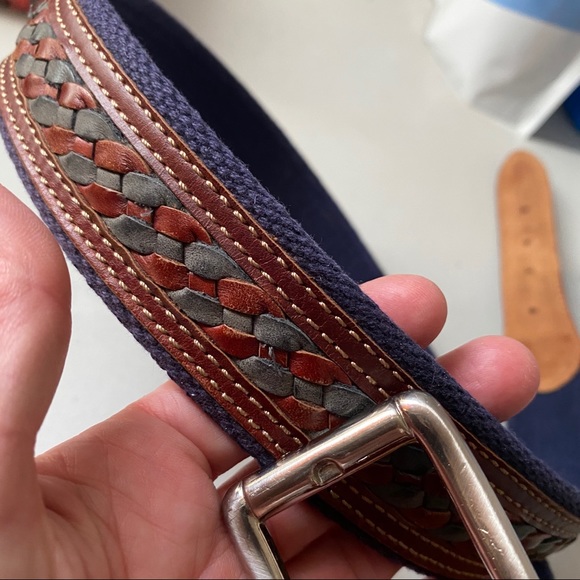 Glenmore Men's Brand Hand Braided Leather Belt 38” - Picture 7 of 8